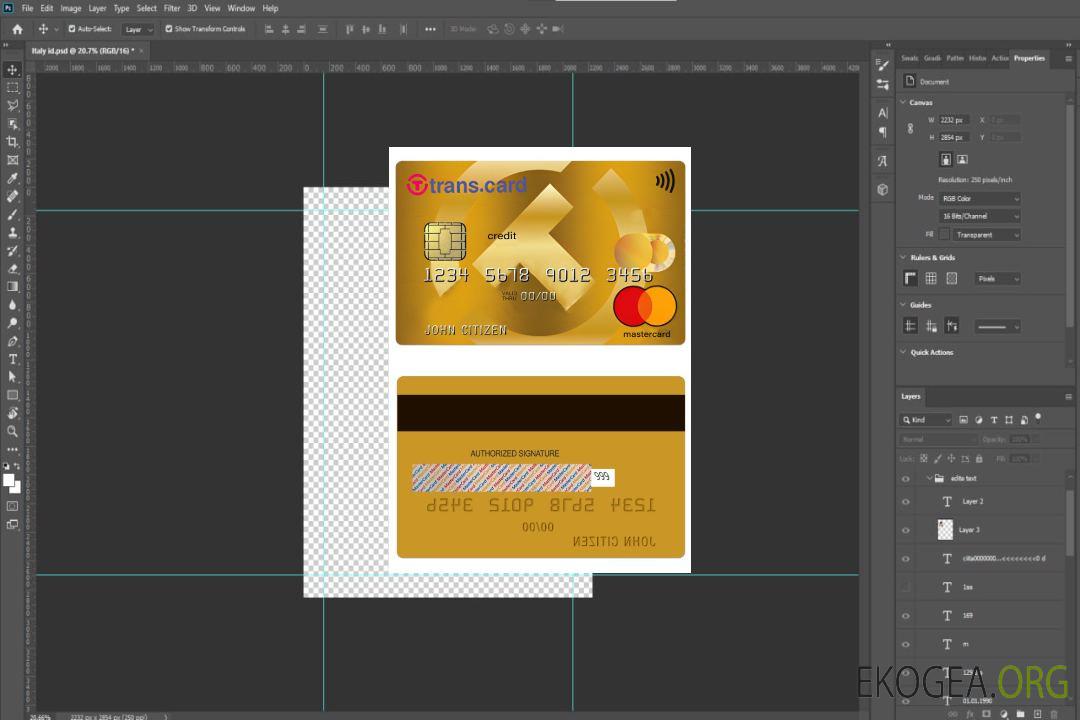 Bulgarie Trans carte de crédit international MasterCard template Bulgarie Trans carte de crédit international MasterCard template